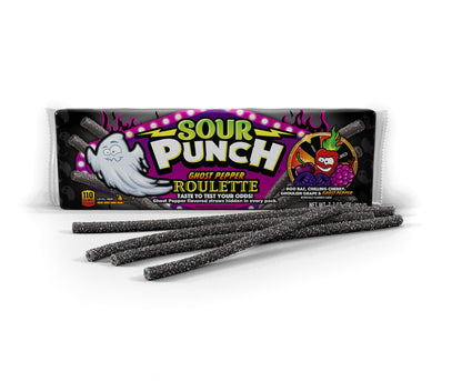 Sour Punch Ghost Pepper Roulette Straws 3.2oz (Limited Time)