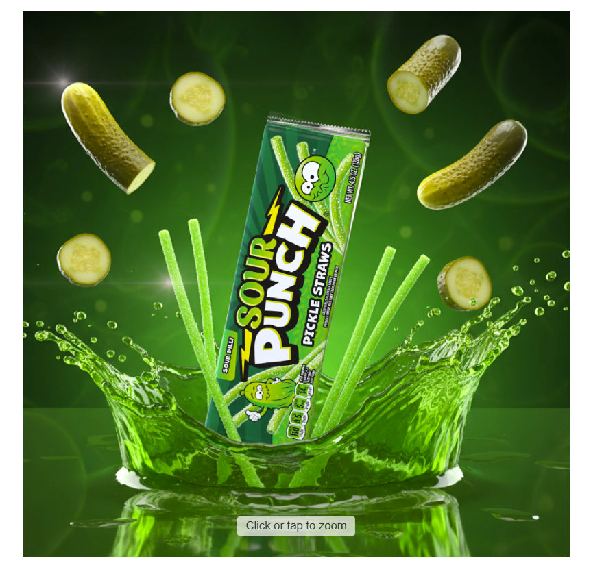 Sour Punch Pickle Straws 4.5oz