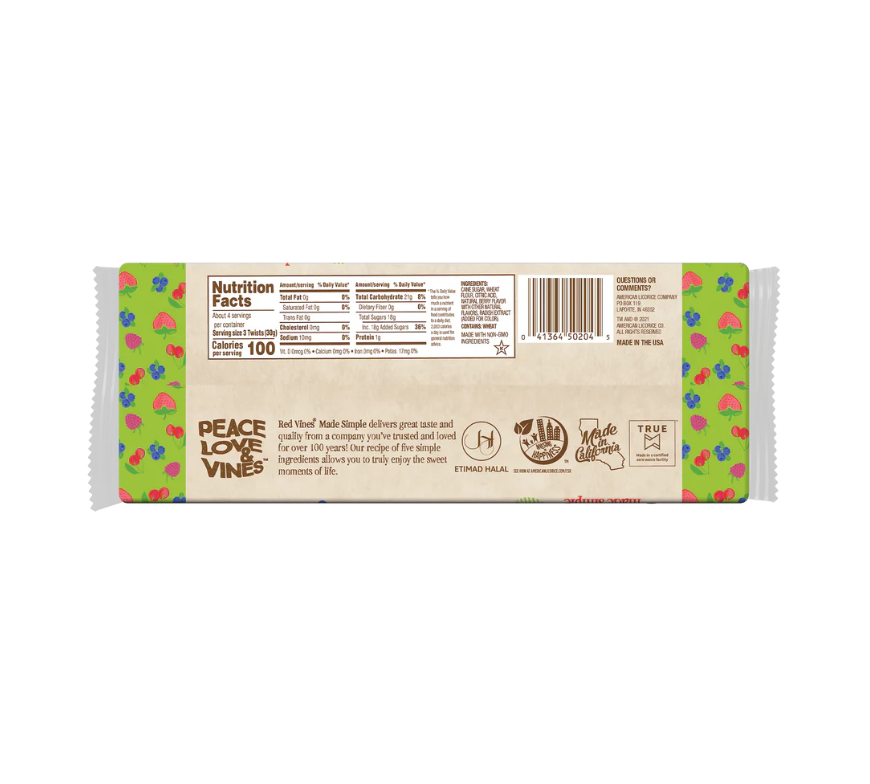 Red Vines Made Simple Berry Twists 4oz